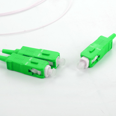 8 Ways Fiber Optic Plc Splitter , Singlemode G.657A1 SC APC 1x8 Plc Splitter