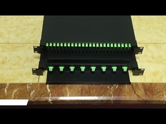 1U ODF Fiber Optic Kabel Terminal Kotak 12 Port 24 Port 48 Port