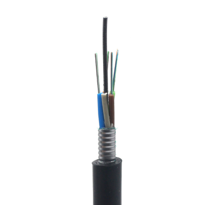 Lapis Baja Luar Ruangan 12 24 48 96 Inti GYTA / GYTS / GYTA53 Kabel Serat Optik Bawah Tanah