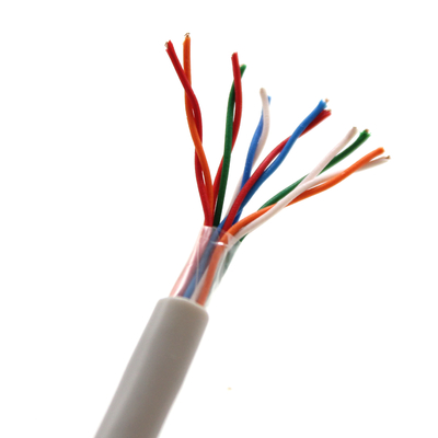 Kabel Telepon Inti Tembaga Berpasangan Berkualitas 0,5mm 12 Core Untuk Instalasi Dalam Ruang