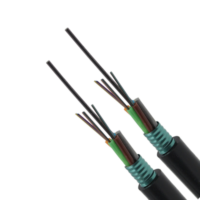 Outdoor Direct Buried G652D 12 Core Fiber Optic Cable dengan Aluminium Tape Armored Jacket