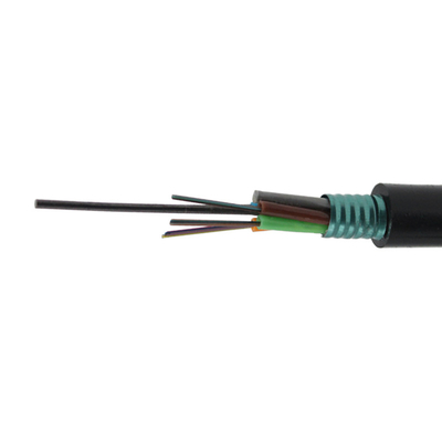 Outdoor Single Mode Fiber Optic GYTS Kabel 1km/pool Konstruksi tabung longgar