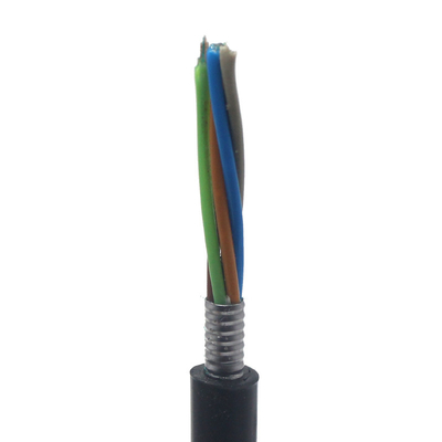 PE Baja Hitam Lapis baja GYTS Kabel Serat Optik 6/12/24/48/60/72 Inti Mode Tunggal G.652D