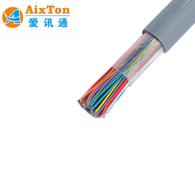 100 Pasangan Kabel Telepon Indoor untuk Komunikasi 24AWG 26AWG PE Material Isolasi YD/T838.4-2003 Standar