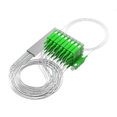 Steel Tube 1*8 LC/APC Fiber Optic Splitter Cocok untuk Konektor untuk Single Mode G.657A1 Fiber Plc Wdm Box