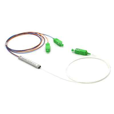 Modular 1x64 PLC Splitter dengan FC UPC Connector untuk Input/Output Fiber Diameter 900μm dan Singlemode G.657A1 Fiber Type