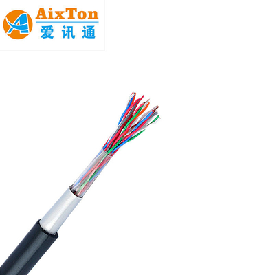 UTP luar FTP Cat3 Kabel telepon 100 pasang Tembaga Cat5e 25 30 20 10 pasang Kabel