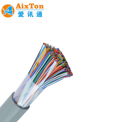 Kabel telepon terisolasi HDPE untuk ruangan dan ruangan untuk 10 20 30 50 100 300 500 600 1000 pasang