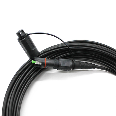 Fiber Count 2 Waterproof Optitap Corning SC APC Connector Fiber Optic Patch Cord Dengan G657a1 G657a2 Single Mode Flat Drop Kabel Panjang gelombang 1310/1550nm
