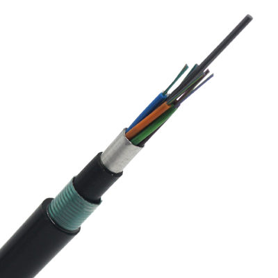GYTA GYTA53 Bawah Tanah tahan air luar ruangan 24 48 96 144 inti G652D serat optik mode tunggal kabel lapis baja