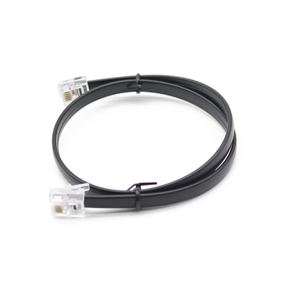 Original Factory RJ11/ RJ12 Field Telephone Cable Patch Cord with 6P4C 6P6C Crystal Connector