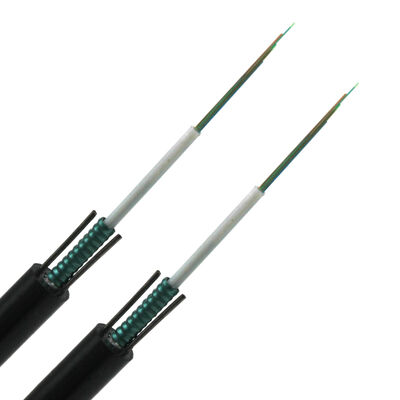 GYXTW 12 Core G652D Fiber Optic Cable Armored LSZH Jacket Messenger Outdoor Communication Cable 