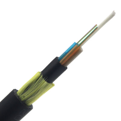 Outdoor Mini ADSS Fiber Optic Cable dengan 80M/100M/120M Span 12/24/4 Core Strand