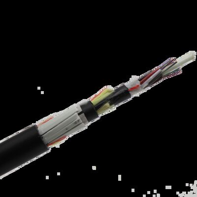 Flat FRP All Dielectric Self-supporting Aerial Cable Span120m 96core G652D 4km/reel