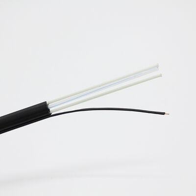 Kabel patchcord luar ruangan tahan air FTTH LSZH pra-konektor kabel drop serat optik dengan konektor opti-tap