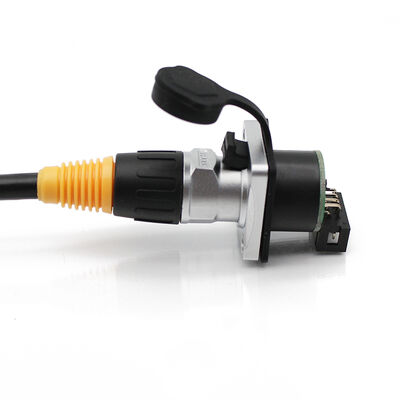 Ethercon Kabel Nikel Housing Connector 8pin Male Rj45 Ethernet Kabel Jaringan