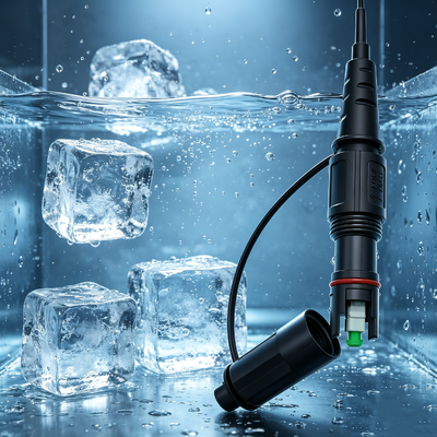Outdoor IP68 Corning Jumpers GJYXFCH FRP Drop Cable Patch Cord dengan Messenger
