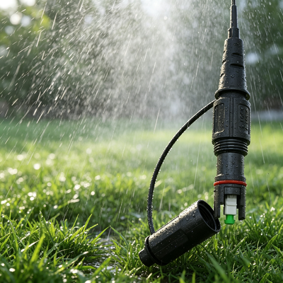Waterproof Opti-tap Corning LC APC konektor kabel patch serat optik dengan G657A1 G657A2 Mode tunggal Flat drop kabel