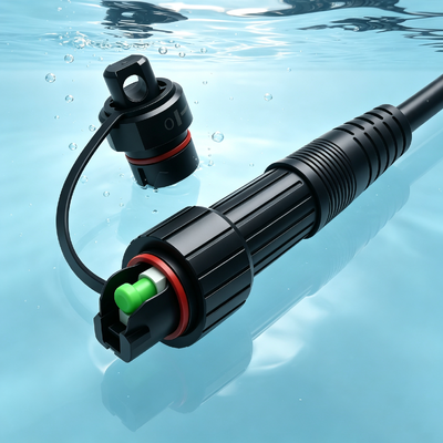 Kabel serat optik Huawei CPRI dengan konektor AARC MINI SC Waterproof IP67