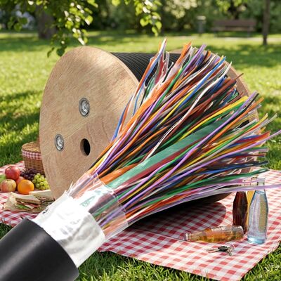 Kabel Telepon Cat3 Cat5 20 25 50 100 300 Kabel Telepon Isi Jelly Multipair