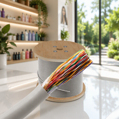 Kabel Telepon Indoor HYA HYAT Tipe 30 Pasangan Kabel Udara Kategori 3 Untuk Seluler Telepon
