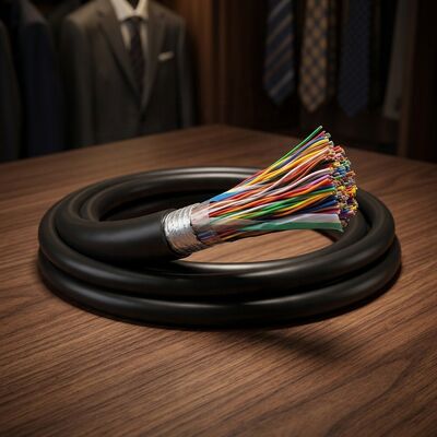 Kabel Telepon 2 Inti Indoor CAT3 15/25/50/100/200/300 Pasang Kabel Telepon